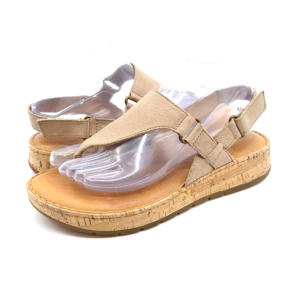 Born Shoes Born Sandals Womens 8 Platform Tstrap Toe Post Slingback